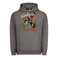 Pigment Tornado howdy christmas cowboy santa Urban Hoodie - MaliasSmallBusiness