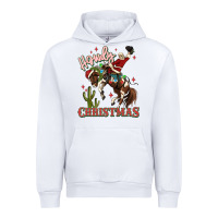 White howdy christmas cowboy santa Urban Hoodie - MaliasSmallBusiness