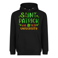 Black saint patrick university Heavyweight Hoodie - Artiststas
