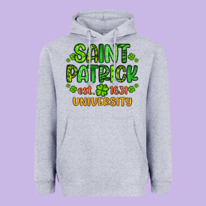 Saint Patrick University Heavyweight Hoodie Designed By Artiststas