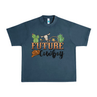 Midnight Navy future cowboy Urban Heavy Tee - MaliasSmallBusiness