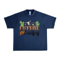 Navy future cowboy Urban Heavy Tee - MaliasSmallBusiness