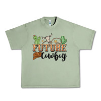 Oil Green future cowboy Urban Heavy Tee - MaliasSmallBusiness