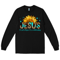Black jesus it s not religion it s a relationship Long Sleeve Tee - Zillion Design Studio
