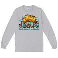 Moon Dust jesus it s not religion it s a relationship Long Sleeve Tee - Zillion Design Studio