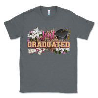 Charcoal Heather just graduated Classic Tee - Zillion Design Studio