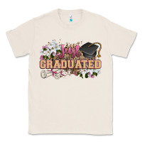 Natural just graduated Classic Tee - Zillion Design Studio