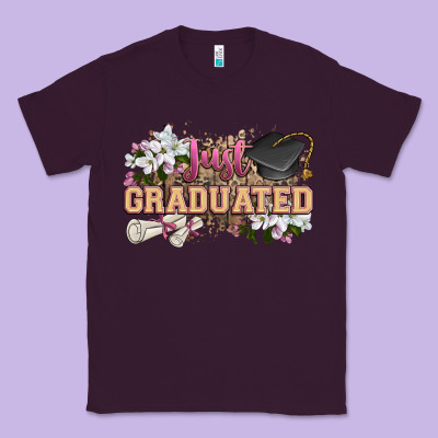 Just Graduated Classic Tee Designed By Zillion Design Studio