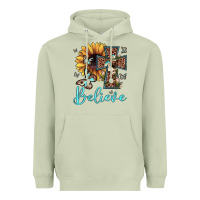 Matcha believe leopard cross sunflower butterfly Heavyweight Hoodie - JahusDesignShop