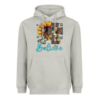 Moon Dust believe leopard cross sunflower butterfly Heavyweight Hoodie - JahusDesignShop