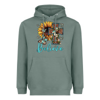 Sage believe leopard cross sunflower butterfly Heavyweight Hoodie - JahusDesignShop