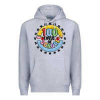 Heather Grey 100 days of school Premium Hoodie - MaliasSmallBusiness