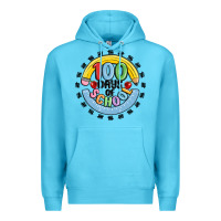 Ocean Blue 100 days of school Premium Hoodie - MaliasSmallBusiness