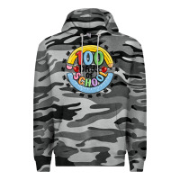 Slate Camo 100 days of school Premium Hoodie - MaliasSmallBusiness