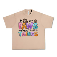 Paws And Enjoy The Little Things Urban Heavy Tee | Teevron
