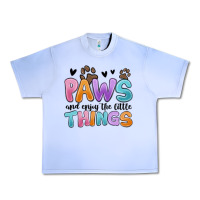 Grape Ice paws and enjoy the little things Urban Heavy Tee - MaliasSmallBusiness