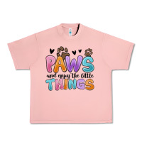 Salmon paws and enjoy the little things Urban Heavy Tee - MaliasSmallBusiness