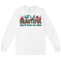 White it s a beautiful day to leave me alone Long Sleeve Tee - Zillion Design Studio