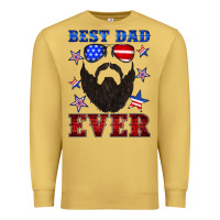 Antique Gold best dad ever american flag Premium Sweatshirt - Artiststas