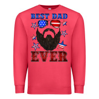 Cardinal best dad ever american flag Premium Sweatshirt - Artiststas