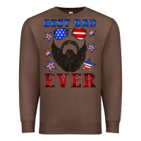 Chestnut best dad ever american flag Premium Sweatshirt - Artiststas
