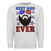 Dove Grey best dad ever american flag Premium Sweatshirt - Artiststas