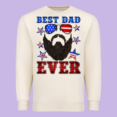Best Dad Ever American Flag Premium Sweatshirt Designed By Artiststas