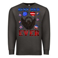 Smoke best dad ever american flag Premium Sweatshirt - Artiststas