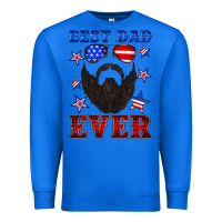True Royal best dad ever american flag Premium Sweatshirt - Artiststas