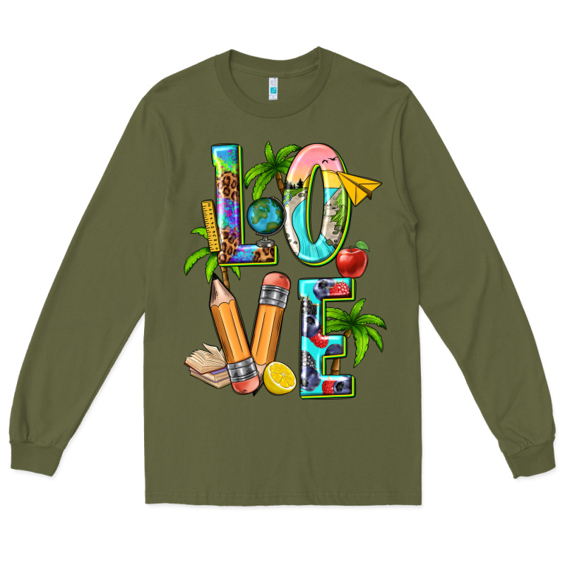 Summer Love Teacher Long Sleeve Tee by texasbilliewilder | Teevron