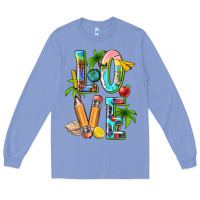 Colony Blue summer love teacher Long Sleeve Tee - texasbilliewilder