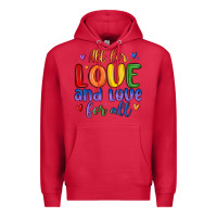 Cardinal all for love and love for all Premium Hoodie - MaliasSmallBusiness