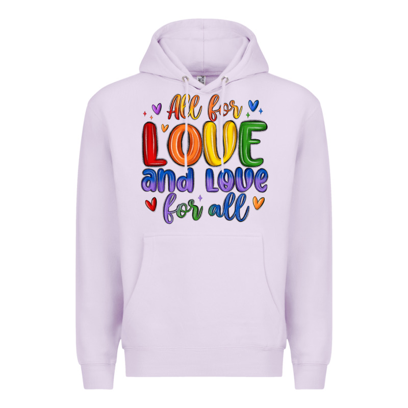 All For Love And Love For All Premium Hoodie by MaliasSmallBusiness | Teevron