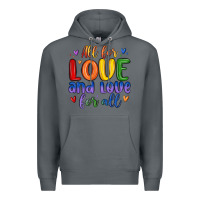 Rock all for love and love for all Premium Hoodie - MaliasSmallBusiness