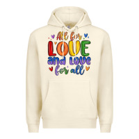 Sandshell all for love and love for all Premium Hoodie - MaliasSmallBusiness