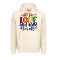 Tofu all for love and love for all Premium Hoodie - MaliasSmallBusiness