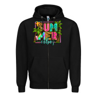 Black summer vibes Zipper Hoodie - Zillion Design Studio
