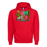 Red summer vibes Zipper Hoodie - Zillion Design Studio