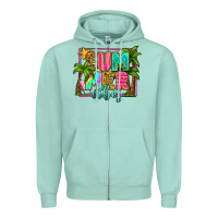 Seafoam summer vibes Zipper Hoodie - Zillion Design Studio