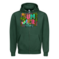 Sports Green summer vibes Zipper Hoodie - Zillion Design Studio