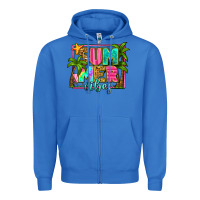 True Royal summer vibes Zipper Hoodie - Zillion Design Studio