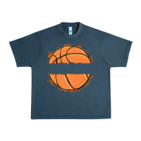Midnight Navy custom basketball Urban Heavy Tee - MaliasSmallBusiness