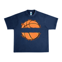 Navy custom basketball Urban Heavy Tee - MaliasSmallBusiness
