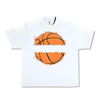 White custom basketball Urban Heavy Tee - MaliasSmallBusiness