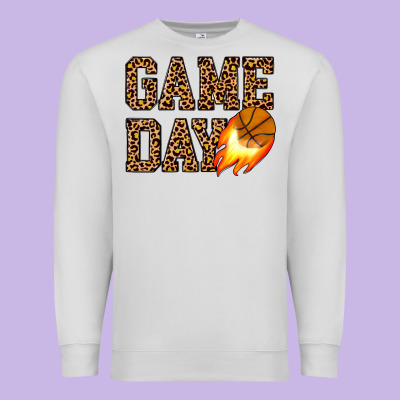 Game Day Basketball Premium Sweatshirt Designed By Jahusdesignshop