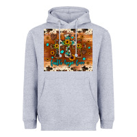 Heather Grey faith hope love cross Heavyweight Hoodie - JahusDesignShop