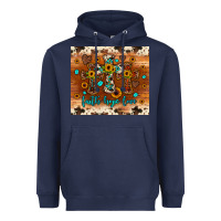 Navy faith hope love cross Heavyweight Hoodie - JahusDesignShop
