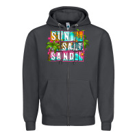 Smoke sun salt sand summer Zipper Hoodie - Zillion Design Studio