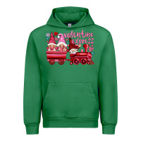 Emerald valentines express with gnomies Urban Hoodie - NancyCooperArtShop