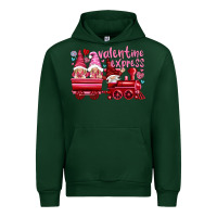 Foreset Green valentines express with gnomies Urban Hoodie - NancyCooperArtShop